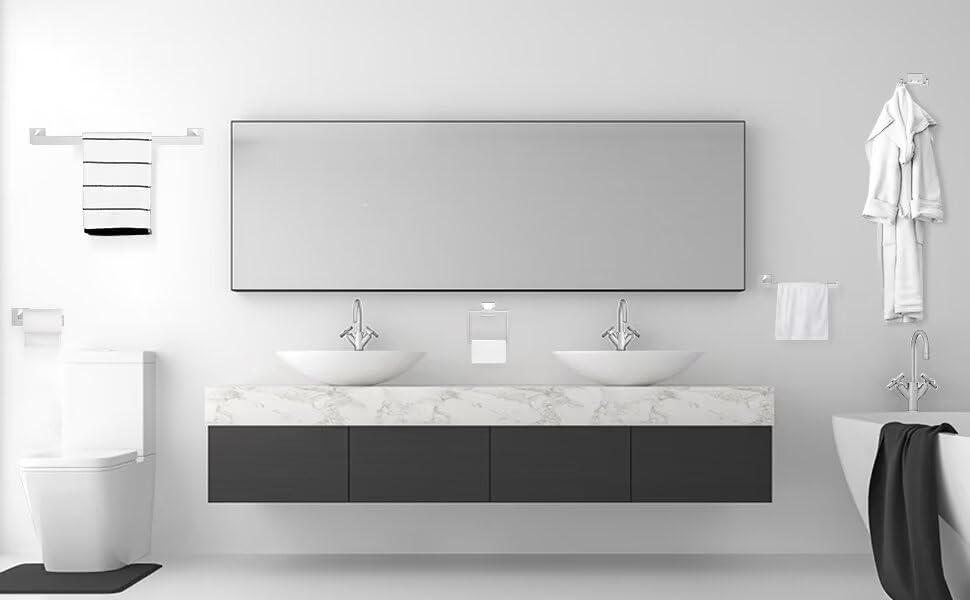 BOZWELL Double Towel Hooks Bathroom 1502-NL-1