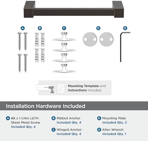 Amerock Monument Oil-Rubbed Bronze 8 Inch Towel Bar