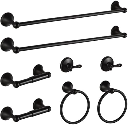 BGL 8-Piece Adjustable Towel Bar Set