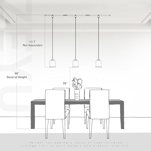 Zeyu 3 Light H Track Pendant Light Fixtures 1