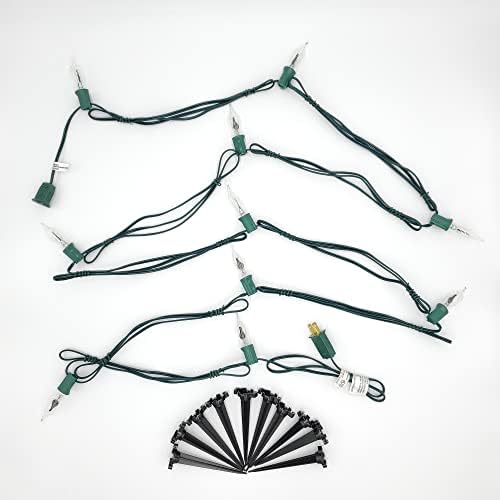LumaBase Electric Pathway Lights with 10 Flickering Bulbs