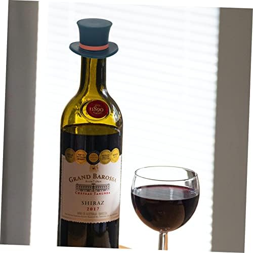 2pcs Hat-Shaped Cork Wine Stopper Set