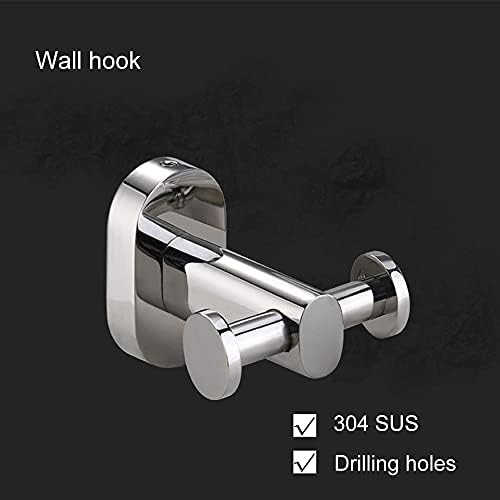 LeGDOr Heavy Duty Stainless Steel Wall Hooks Double Prong
