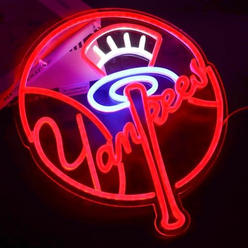 AHlove Yankees Neon Signs Wall Decor 13x145inches