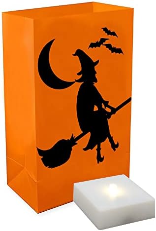LumaBase Witch Luminaria Kit with Timer - 6 Pieces