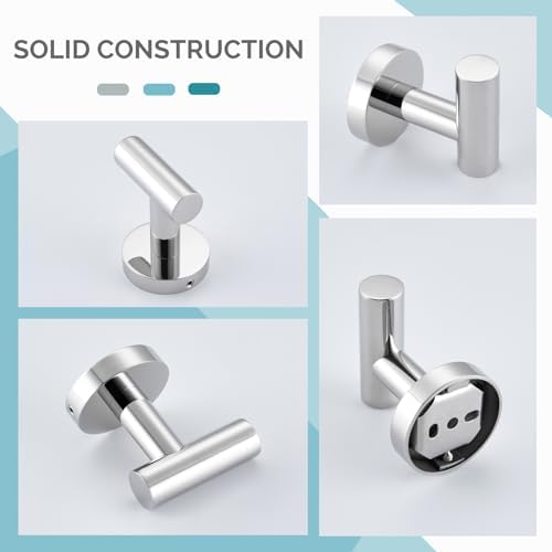 Angle Simple Bathroom Towel Hook Chrome