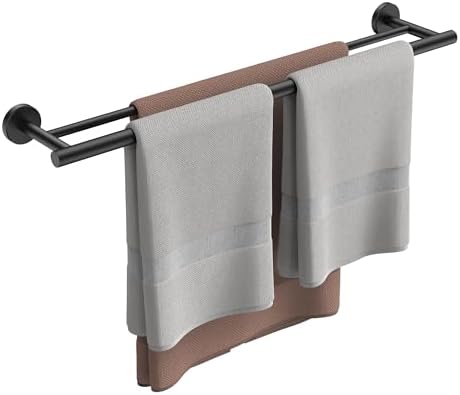 FORIOUS 24 Inch Double Towel Bar Racks Holder