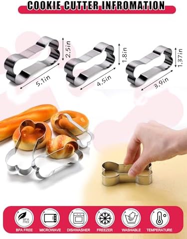 Silicone Dog Treat Molds with Recipe Cards - Set of 15