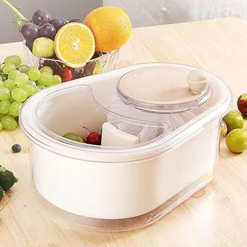 Biniveil Fruit Cleaner Spinner - Portable Manual Quick Efficient