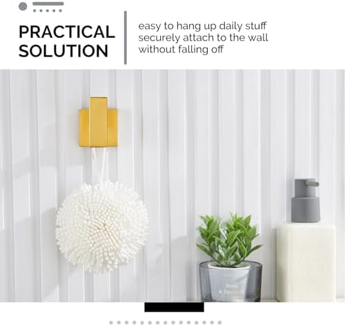 Angle Simple Towel Hook Brushed Gold