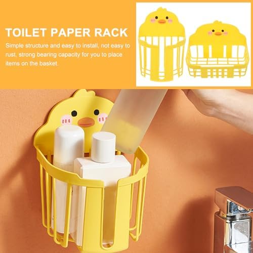 Lurrose 2Pcs Wall Mount Toilet Paper Holders with Adorable Design