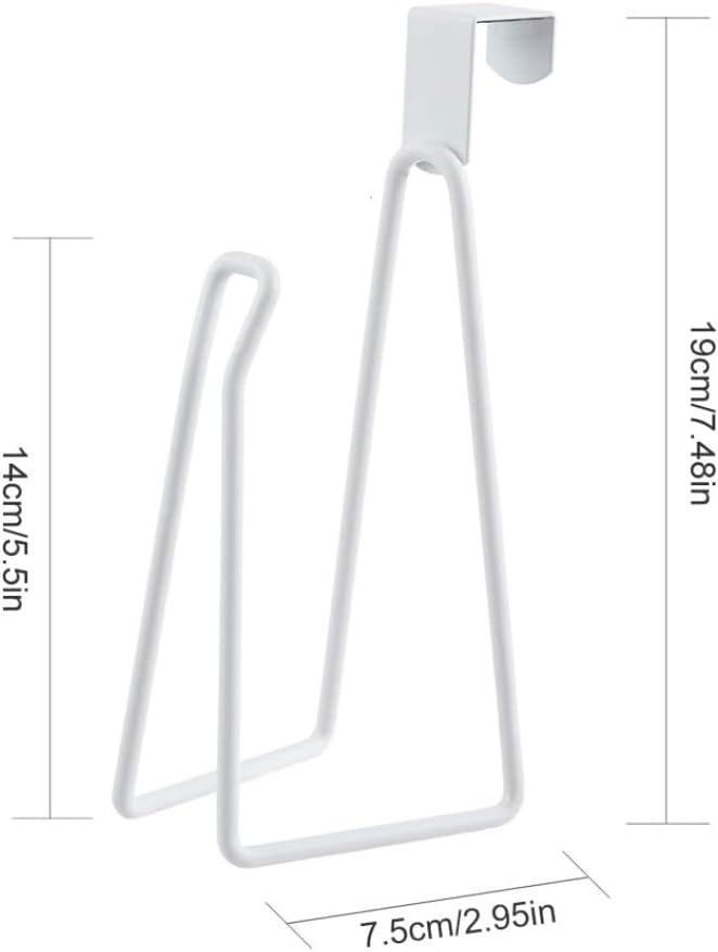 Jorzer Toilet Paper Holder Over The Tank - White