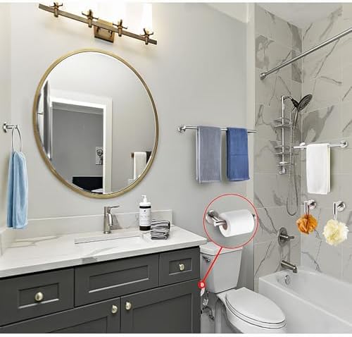 Kwanicas 12-Piece Brushed Nickel Bathroom Hardware Set 1