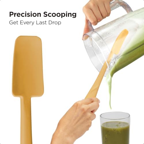 Kitchen Mama WaltzGrip Spatula Set with Silicone Jars and Cans