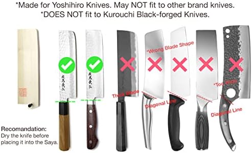 Yoshihiro Natural Magnolia Wood Saya Blade Protector for Nakiri 65in