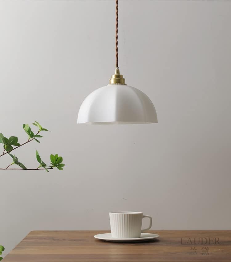 Dimmable Metal Handle Pendant Light 32ft White
