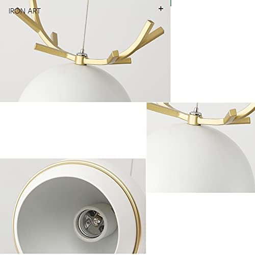 SkivtglmP 32 Ft Dimmable Iron Shade Pendant Light