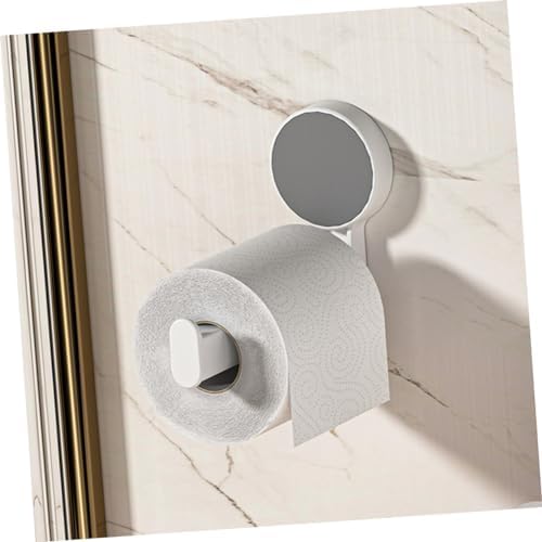 Tofficu Wall Mounted Toilet Paper Holder Durable Space Saving Storage Rack