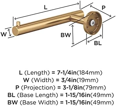 Amerock BH26540CZ Champagne Bronze Toilet Paper Holder 1