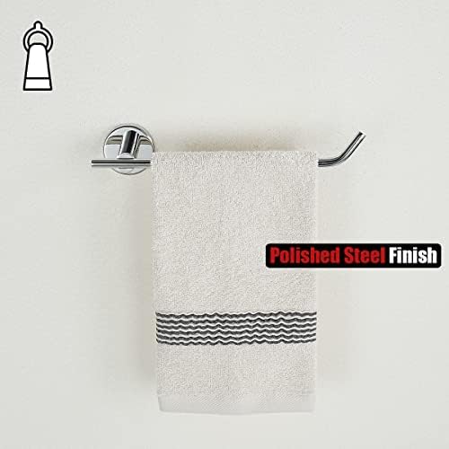 JQK Chrome Towel Ring 9 Inch Stainless Steel Bathroom Holder