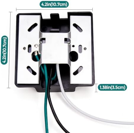 H Track Floating Canopy Connector - 3 Wire LED Track Lighting Accessory