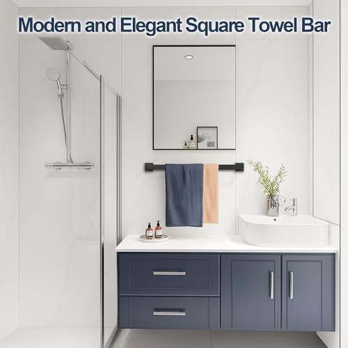 SEIDO Matte Black Towel Bar 36 Inch Heavy Duty