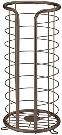 mDesign Bronze Toilet Paper Holder for 3 Rolls