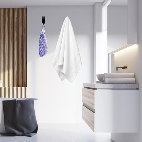 MOKIUER Matte Black Robe Towel Hooks 4 Pack