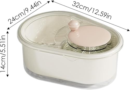 Fruit Cleaner Spinner with Lid and Brush