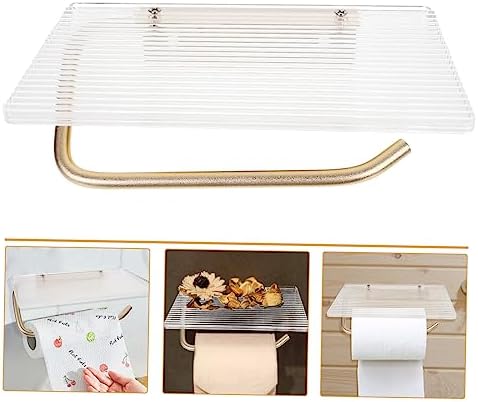 ARTIBETTER Modern Wall Mounted Toilet Paper Holder with Shelf
