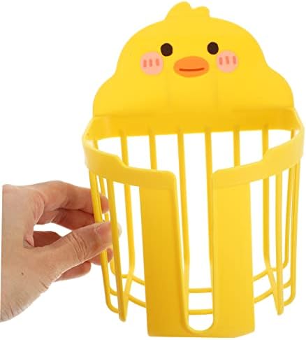 DIYEAH 2Pcs Cartoon Toilet Paper Holders with Storage Baskets Wall Mount