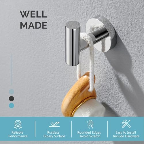Angle Simple Bathroom Towel Hook Chrome