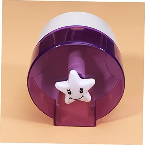 Alipis Purple Toilet Tissue Box with Translucent Visual Design