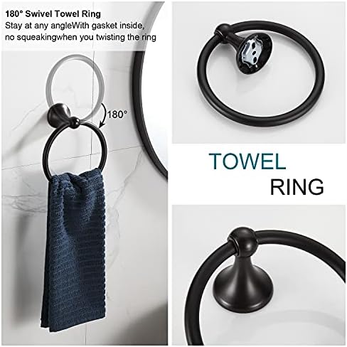 BGL 8-Piece Adjustable Towel Bar Set