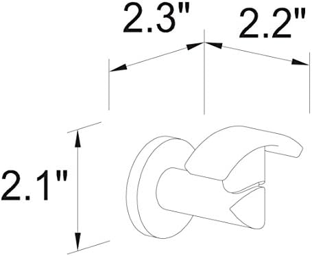 Motiv 0210SN Sine Arched Robe Hook Satin Nickel