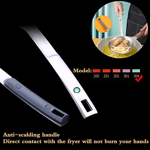 FJNATINH 145 Inch Stainless Steel Skimmer Ladle