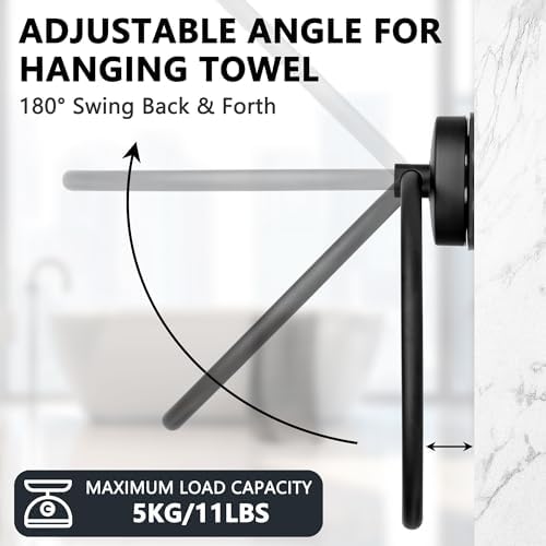 JOMOLA Suction Towel Ring Matte Black 1