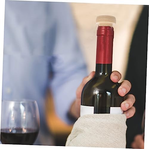 SHOWERORO 20pcs Cork Wine Stopper Labels Decanter Plug Set