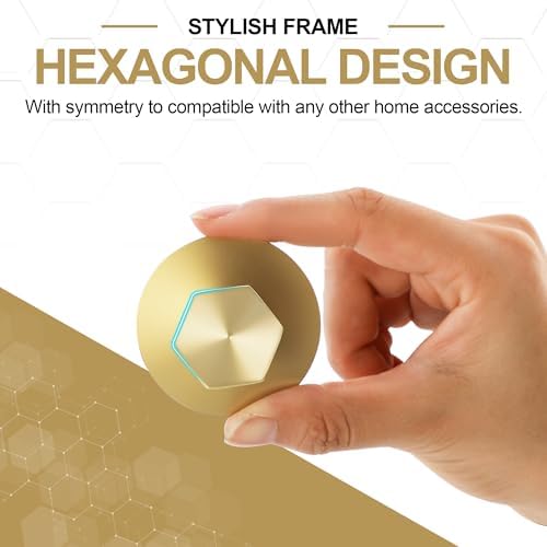 SAYAYO Adhesive Hooks 4 Pack Brushed Gold 1