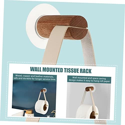 Vaguelly Wall Mounted Toilet Paper Holder with Towel Rack