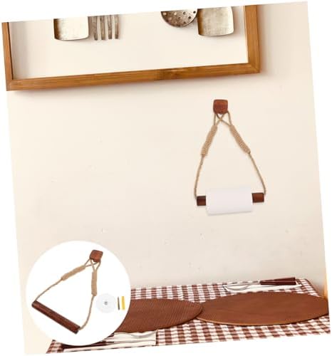 Alipis Rustic Toilet Paper Holder with Storage