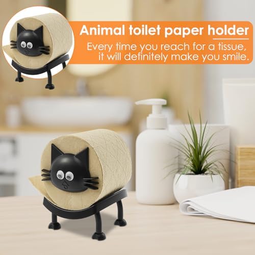 3 Pcs Cat Toilet Paper Holder Unique Design Easy to Assemble