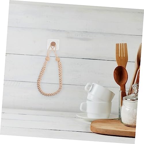 Happyyami Cotton Rope Toilet Paper Holder No Drill Wall Mount