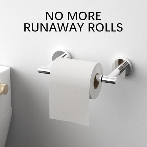 BWE Chrome Double Post Toilet Paper Holder 1