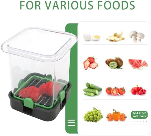 BIGOWL 2 Blades Vegetable Fruit Chopper with Container 1