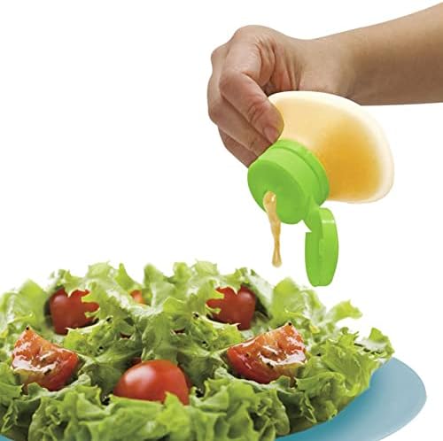 Squeeze Salad Dressing Bottles With Lid Portable Silicone Sauce Dispensers 1