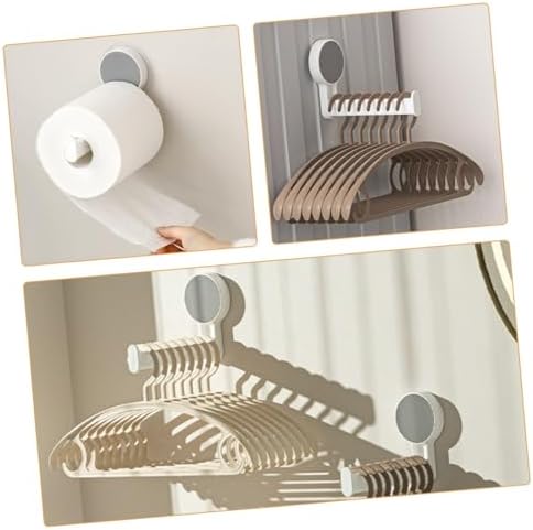 Tofficu Wall Mounted Toilet Paper Holder Durable Space Saving Storage Rack