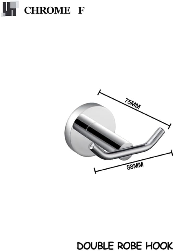 UTILES Black Painted Stainless Steel Robe Hook