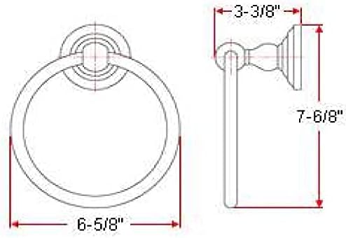 Design House 538421 Calisto Towel Ring - Oil Rubbed Bronze