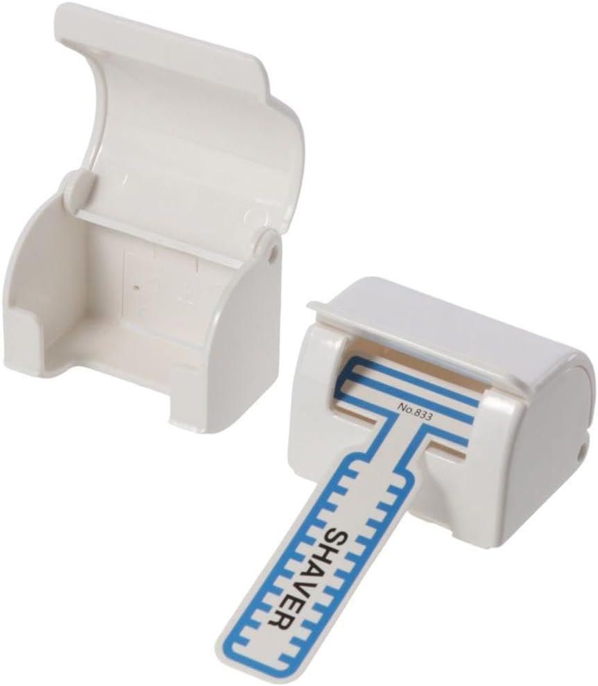 2 Pcs White Reusable Shower Razor Holder Storage Hook
